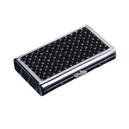 Læder Bærbar Cigaretetui - Vanddråbemønster, Passer til Almindelige, Slanke og Ekstra Slanke Cigaretter