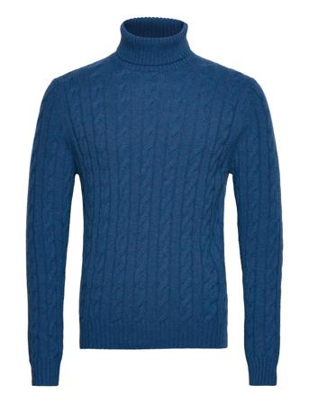 Laderat Knitwear Turtlenecks Blå Mango