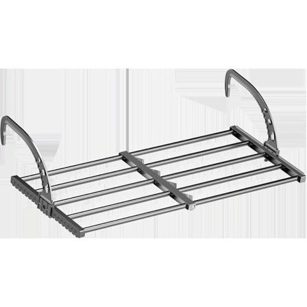 Klesstativ for balkong, sammenleggbart tørkestativ for klær, håndklær, sokker_OF