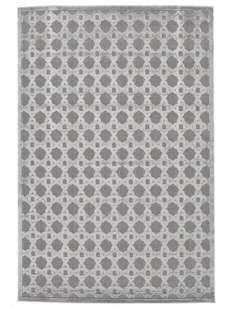 Kjøkken Teppe Milano 140X200 Bomull Ensfarget Grå