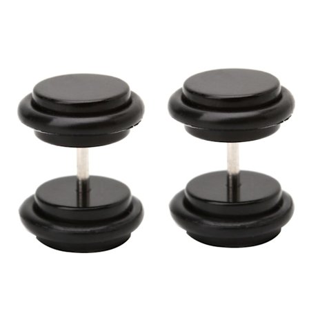 2 stk 18G (1,2 mm) ørepropper 00G (10 mm) Akryl falske øreplugger konisk båre