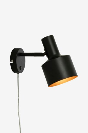 Aneta Lighting - Vegglampe FERDINAND - Svart - Vegglamper - Fra Homeroom