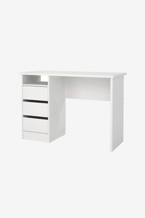 Tvilum - Function Plus Desk 3 skuffer - Hvid - Skriveborde - Fra Homeroom