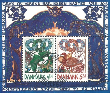 Danmark 1999 - AFA 1206 - Miniark - Stemplet