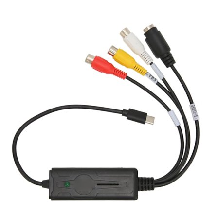 USB C Video Capture Card RCA till USB Konverter Adapter Kompatibel med Windows Mac OS X Vista XP