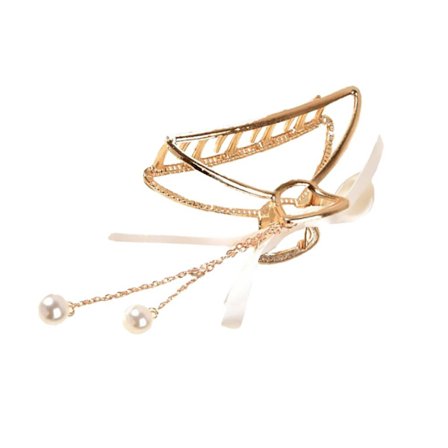 Fransk hårnål för kvinnor, hårklämma med tofsar, pärltofsar, hårklämma för kvinnor, hårstylingtillbehör för kvinnor och flickor