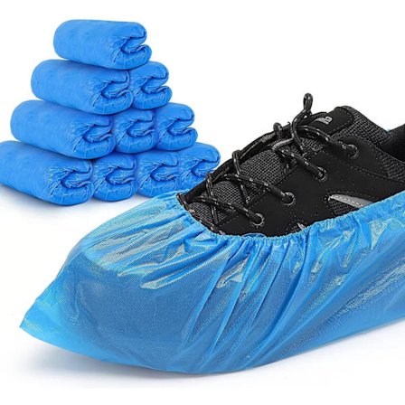 Shoe Covers Disposable Non-slip For Indoors -100 Pack (50 Pairs) Waterproof Premium Cpe Booties Shoes Protectors Coverings, Fits Up To Size 11 Us Men