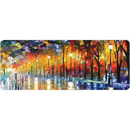 Gaming musematte, forlenget musematte 80 x 40 x 0,3 CM med sydd kant, stor tung tykk komfortabel sammenleggbar vaskbar matte