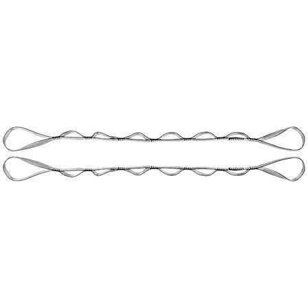 2 stk Daisy Chains Nylon Sterk Klatresele Justerbar Sele Sterk Kompatibel Utendørs Sport Camping