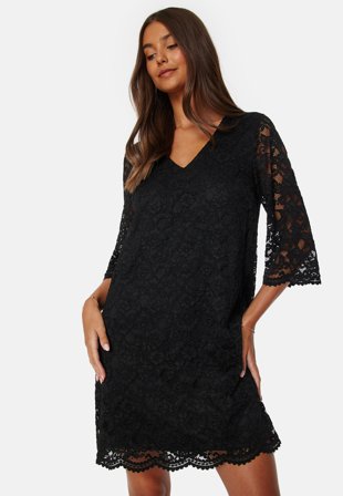 Happy Holly Belinda lace dress Black Klær