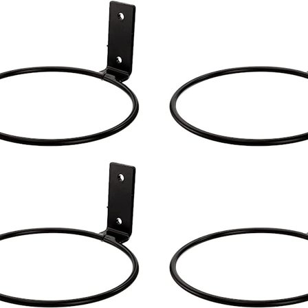 Havearbejdsredskaber 4-pak 5 tommer vægmonteret blomsterkrukkeholder ring blomsterkrukkeholder KLB