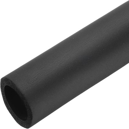 Skumslang för handtagsgrepp, rörisolering utanpå rör, 23 mm (0,9") ID 33 mm (1 5/16") OD 1 m Svart