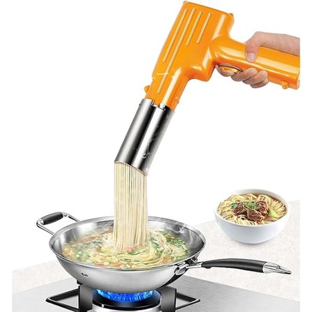 Elektrisk nuddelmaskin, automatisk pastamaskin, nuddelmaskin for husholdningsbruk, håndholdt multifunksjonell spaghetti macaroni