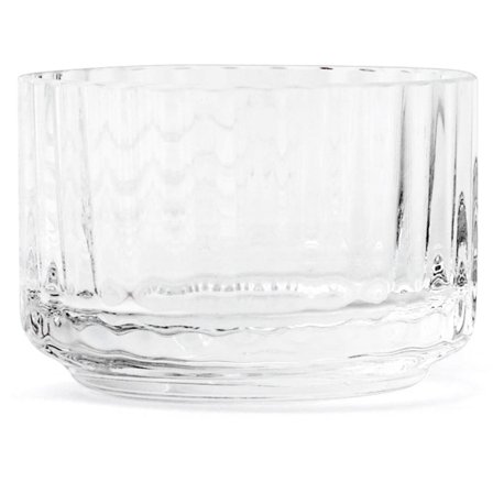 Lyngby porcelæn Lysestake, glass liten, klar