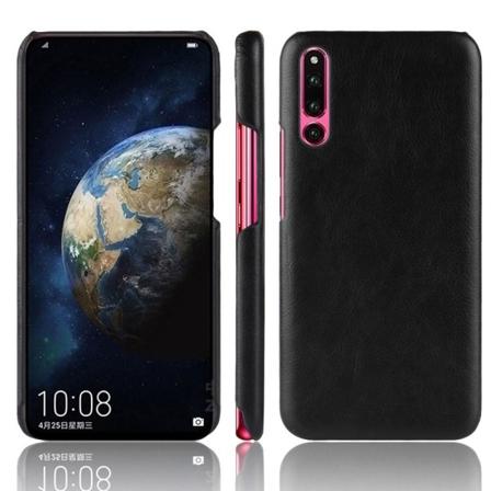 Huawei P30 - Litchi Skal - Svart Black Svart