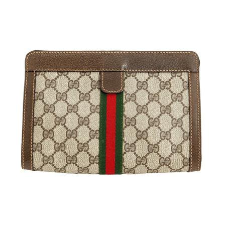 Gucci Vintage, Pre-owned Trousse case Bruin, Dames, Maat:ONE Size