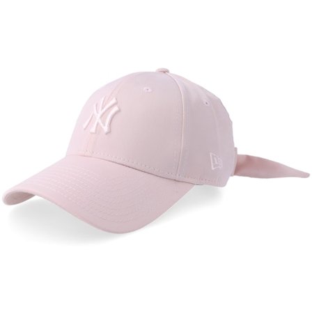 New Era - New York Yankees Womens Satin Bow Back 9FORTY Pink Adjustable Adjustable Pink Cap - MLB @ Hatstore
