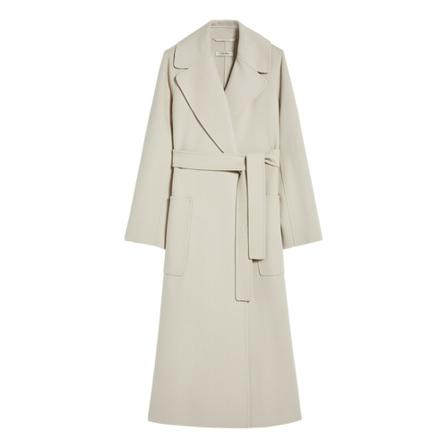 Max Mara Studio Belted Coats inbo, Dame Uldfrakker