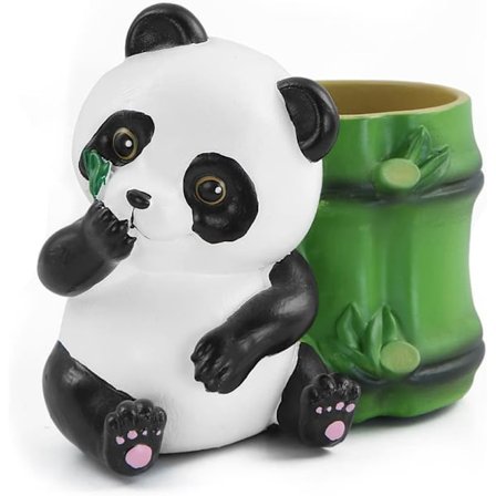 Søt Panda Penneholder i Resin, Dyre Blyantkopp Blyantkrukke Org, ZQKLA