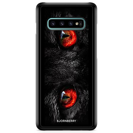 Bjornberry Skal Samsung Galaxy S10 Plus - Röda Kattögon