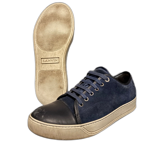 Blåa lanvin cap toe