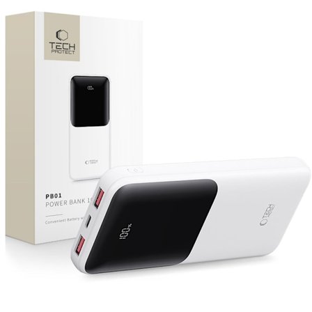 Tech-Protect 10000 mAh 22.5W Powerbank Vit