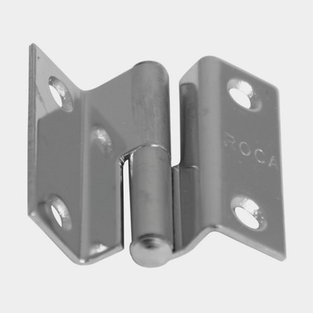 Scharnieren voor deuren Roca, 40 x 35 mm, met offset / verschoven scharnierpunt + linkshandig, roestvrij staal