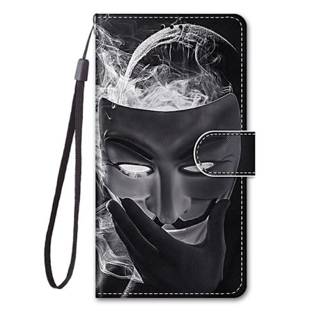 Etui til iPhone 13 Pro Max Røykemaske Malt Kryss Lommebok med Kortholder Flip Lommebok med Kortholder