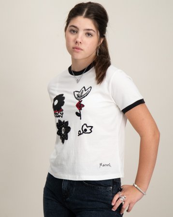 Marni T-SHIRT Hvid T-shirts Pige - Kids Brand Store