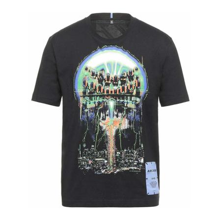 Alexander McQueen T-Shirt Sort, Herre T-shirts