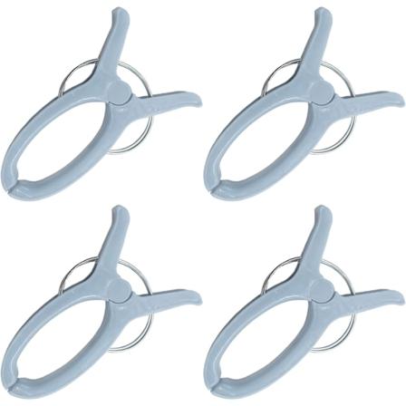 4 kpl suuria HQ sinisi rantapyyhekiinnikkeit Turvalliset aurinkotuolin matkaklipsit sis - ja ulkok ytt n - Jumbo-klipsi rannalle