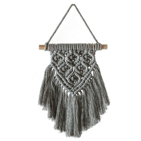 Nordisk stil väggbonad med fransar utan ljus