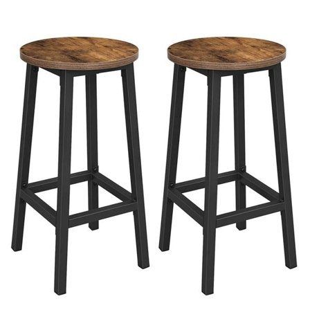 Barstolar 65 cm - Rustik Brun och Svart