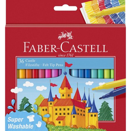FABER-CASTELL Fiberpenna Barn sorterade färger 36/fp - Lyreco - Skola och förskola - Pennor och tillbehör - Fiberpennor - Standard