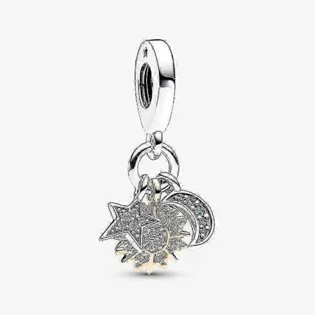 925 Sterling Sølv Charms Perler Guld Clip Sikkerhedskæde Charm Passer Pandora Armbånd Halskæder Diy Smykker Til Kvinder