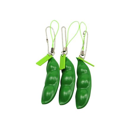 Antistress figet stress popper leksak oändlig jordnöt edamame leksaker ärtor bönor nyckelring pops it fidget squishy dekompression leksaker