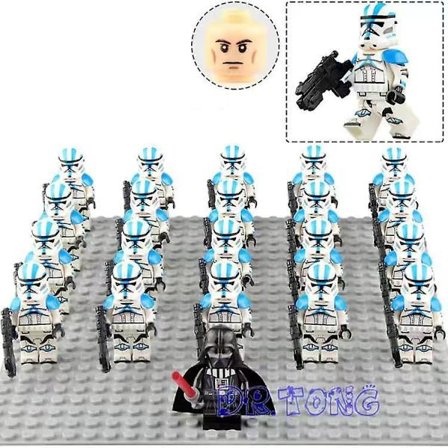 21 stk. Star Wars 322 Legion Clone Soldier Byggeklodser Miniature Samlede Legetøj til Børn