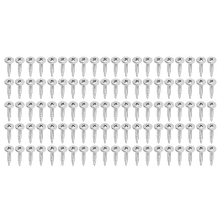 100 stk. selvborende skruer Fast Cross 410 rustfritt stål rund skivehode festemateriell 4,2x32mm