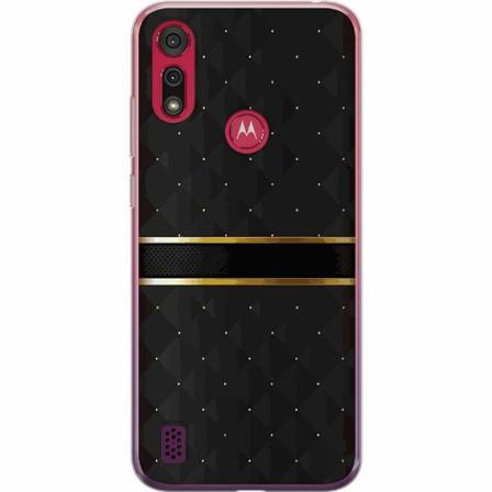 Motorola Moto E6s (2020) Genomskinligt Skal Golden Stripes