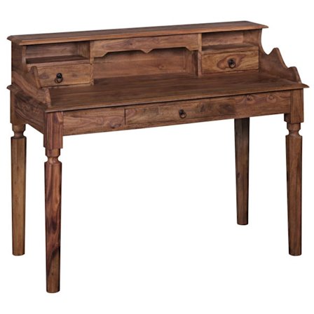 Rootz Solid Sheesham - Secretary 115 x 100 x 60 cm med 3 skuffer - Konsolbord i landlig stil