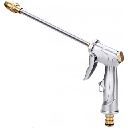 Trädgårdsslangmunstycke, justerbart högtrycksmunstycke i metall, Le