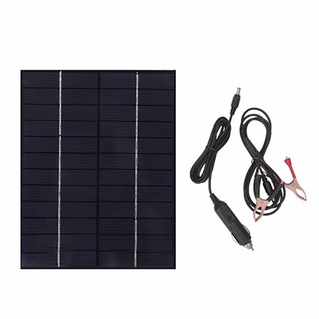 6.5W 12V 5V Portabel Solpanelmodul för Mobil Solenergi Batteri Billaddare