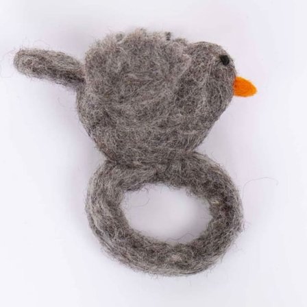 A World of Craft GREY BIRD Servettring 2-pack Serveringstillbehör Unisex Grå 9x6 cm