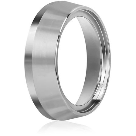 51 mm:n espresson annostelu suppilo, ruostumattomasta teräksestä valmistettu kahvin annostelu rengas, yhteensopiva kaikkien 51 mm:n portafiltereiden 