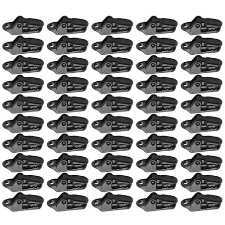 50 stk seil presenning klips sikrer klemme med sterkt låsegrep kompatibel utendørs camping, telt, markise, banner Ti