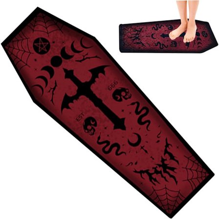 Halloween-matta Halloween badrumsmatta Goth-matta Goth-matta 51x19 tum
