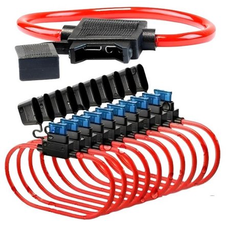 Mini blad adapter sikring holder sprutsikker for 12V 30A wire cutoff bryter sokkel fuktsikker sprut