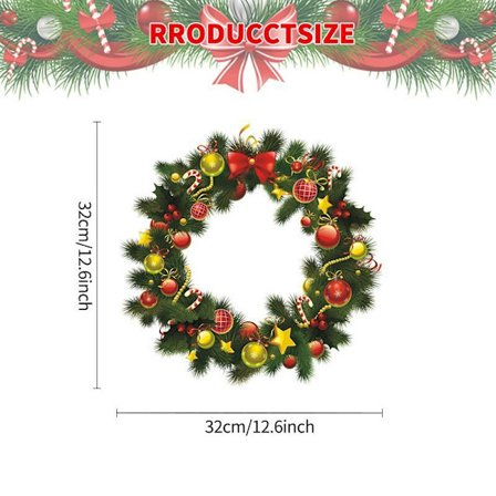 2 kpl Joulun Ikkunatarrat Seppele Joulupukki Seinätarra Hyvää Joulua Tarra Makuuhuoneeseen