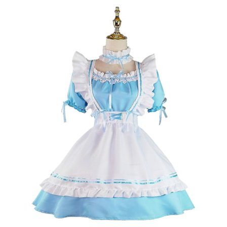 Anime Fransk Stuepikekjole Søt Stuepike Cosplay Kjole For Halloween Stuepike Kostyme Antrekk Sett