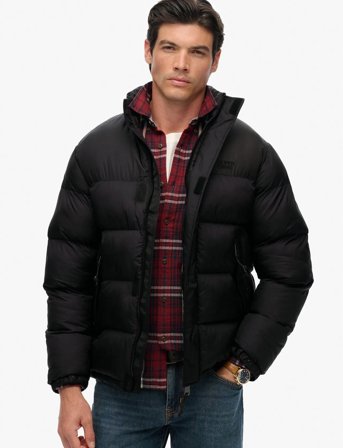 Superdry Non Hooded Tech Padded Jkt - Black - L